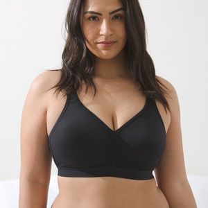 NWT Soma Embraceable Full Coverage Wireless Bra - Black 36G